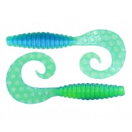 Рибальська силіконова приманка, ZEOX Comma Grub, довжина 3,4 дюймів, 7шт/уп, колір №205 IAG